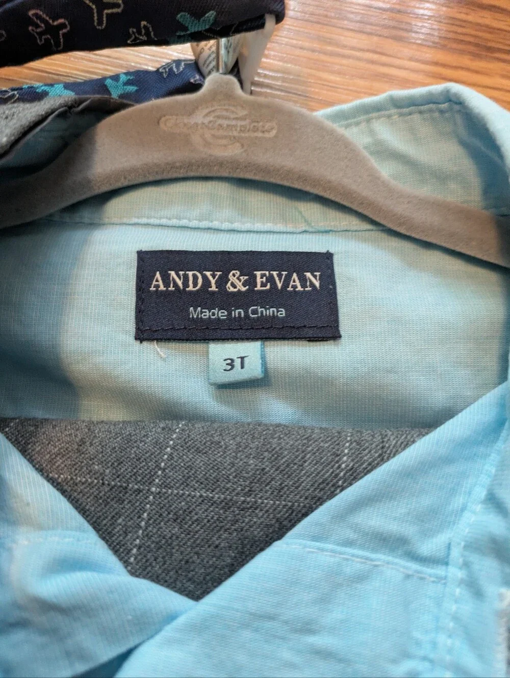 Andy & Evan Light Blue Toddler Three Piece Suit